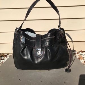 Marc Jacobs classic black leather hobo bag